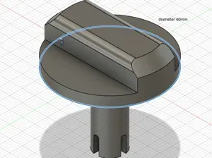 Junkers Large Control Knob 40mm - 3D Printed