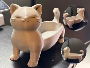 Long Cat Tray – Cute Kitty Organizer