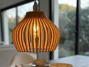 Parametric "Ribbed" Pendant Lampshade