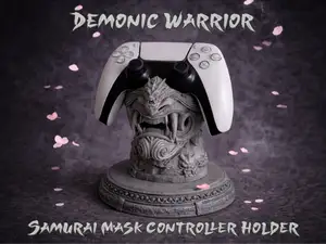 Samurai Mask Controller Holder - Gamepad Display