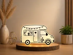 Cozy Vanlife Camper Lamp „Travel Decor“ Lichtbox