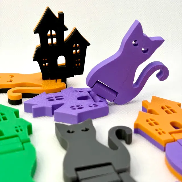 Haunted House and Cat Slider + Flip Fidget Toy — Фото 5 из 15