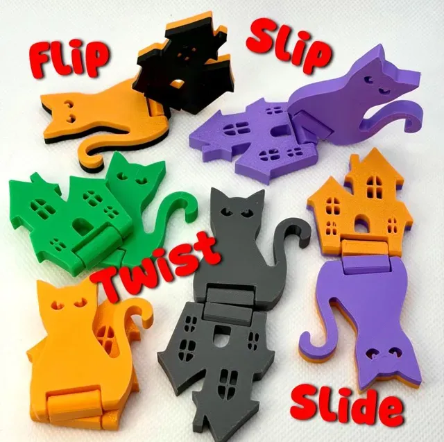 Haunted House and Cat Slider + Flip Fidget Toy — Фото 4 из 15