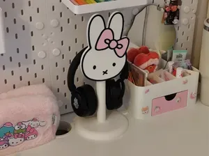 Miffy Headphone Stand Cute Desk Accessory
