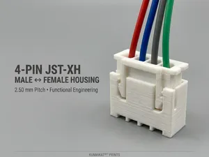 4-Pin Connector Housing – 2.50 mm Pitch