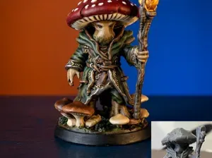 Mushroom Wizard – Forest Guardian (25mm base)