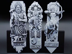 Zodiac - Libra, Scorpio, Sagittarius Bookmark