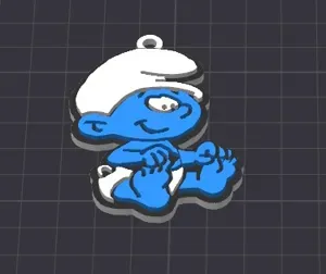 cute smurf baby keychain / necklace charm (free for commercial use)