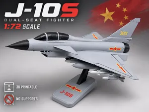 Chengdu J-10S Dual-Seat Fighter Jet — 1:72 Scale