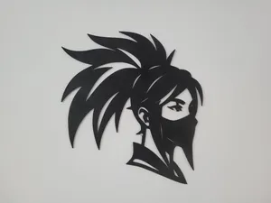 Akali league of legends side profile 