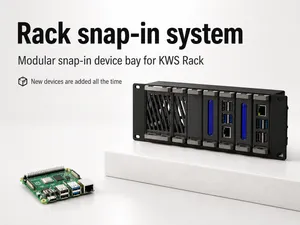 Rack Snap-in system (8 bay Raspberry Pi Cluster)
