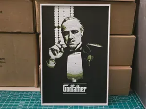 The Godfather Movie Poster - Hueforge Art