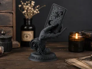 Witch's Hand Holding Tarot Card Sculpture