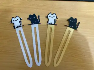 Black Cat and White Cat Bookmark