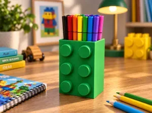 Brick Desk Organizer | Pencil & Marker Holder