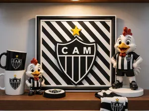 Quadro Atlético Mineiro CAM – Decoração 3D