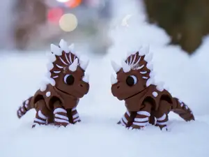 Articulated Gingerbread Triceratops (Flexi)