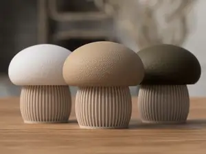 Japandi Mushroom Decoration (container)