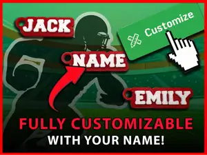 Varsity Font Fully Custom Keychain Generator