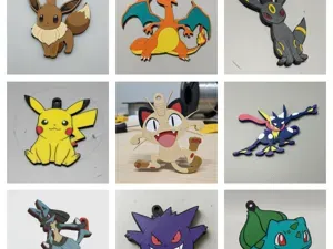 Meowth de Pokemon Llavero destapador abre lata 3D