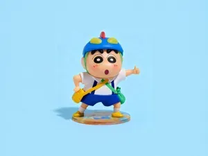 动感蜡笔小新-公仔模型摆件儿童涂色玩具