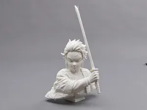 Tanjiro Kamado Demon Slayer Bust 3D Print Model 32