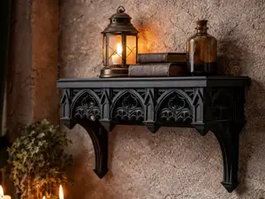 Gothic Cathedral Shelf: Sacred Architecture