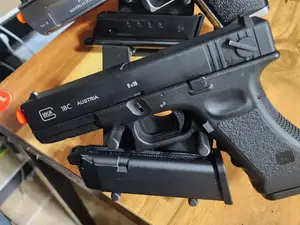 simple handgun(pistol, gun) and magazine stand