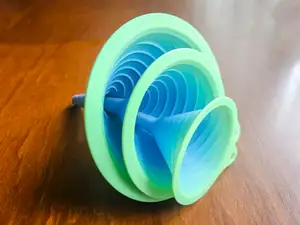 Fast vortex Funnel with Air outlet Print in place