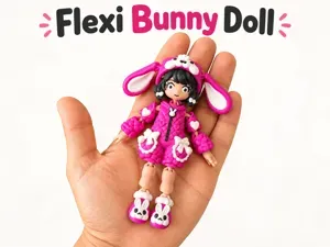 Flexi Bunny Doll – Cute Articulated Figure