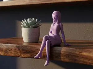 Nico Robin One Piece Sitting Anime Figure Shelf