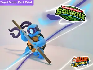 Squirtle as Donatello – TMNT Halloween Diorama