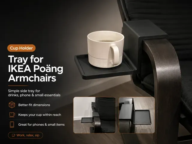Tray for IKEA Poäng armchairs (Cup Holder) — Фото 5 из 5