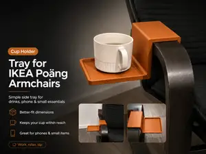 Tray for IKEA Poäng armchairs (Cup Holder)