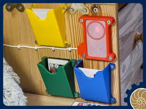 Credit Card Sized Holder - Wall Mount - RGB Remote