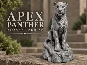 Apex Panther – Stone Guardian Statue