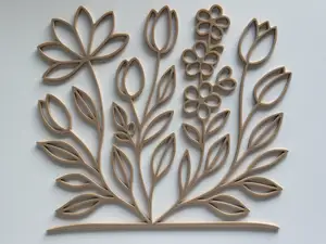Blumenwiese Wanddeko Fensterbild