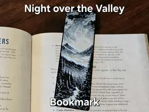 "Night over the Valley" - Bookmark