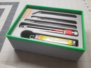 Gridfinity-Utility Knife & Tweezers Bin-DTS-DXL
