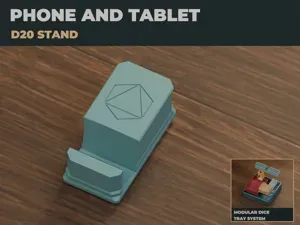 Modular Phone & Tablet Stand - D20 Outline