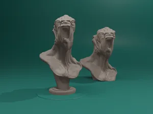 Merman Warior Bust - Various Scales