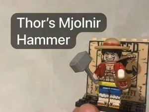 Thor’s Hammer (Mjolnir) for LEGOs Minifigures