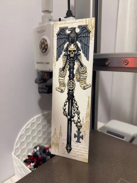 Inquisition scepter WH40K - HueForge bookmark — Фото 2 из 5