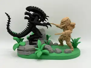 Diorama Caricatura Alien vs Predator