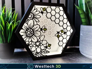 Bienenwabe Lampe Bee LED für Ostern