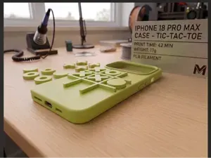 Coque Iphone 18 pro max morpion/Tic tac toe TPU