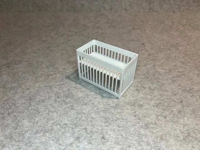 Dollhouse bed baby crib miniature house — Image 2 of 8