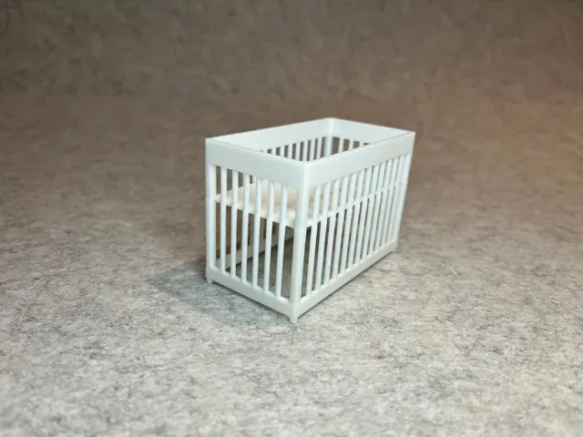 Dollhouse bed baby crib miniature house — Image 5 of 8