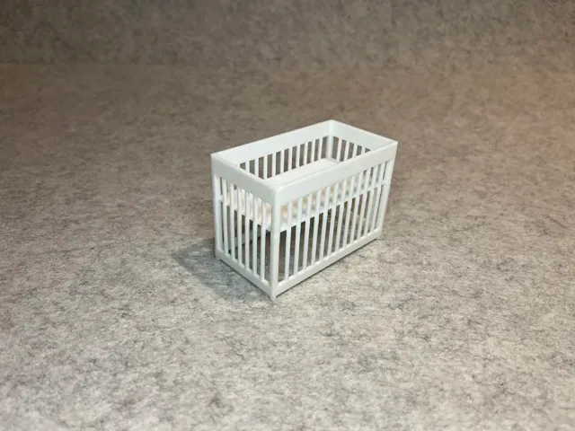 Dollhouse bed baby crib miniature house — Image 4 of 8