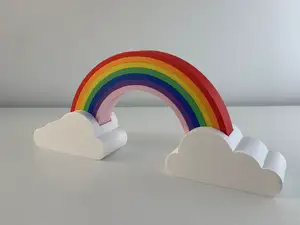 Rainbow with clouds stacker
